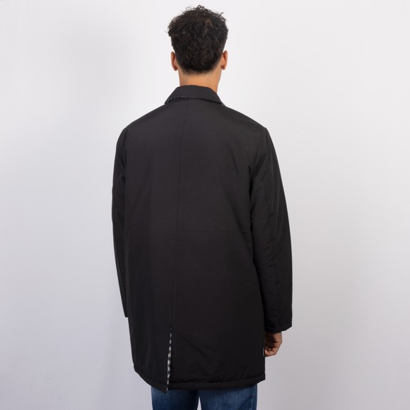 Aquascutum Mens Black Reversible Trench Jacket #4