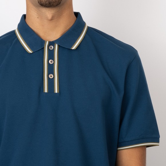 PS Paul Smith Mens Blue Contrast Collar Polo #3