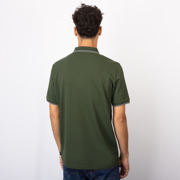 PS Paul Smith Mens Green Contrast Collar Polo #4