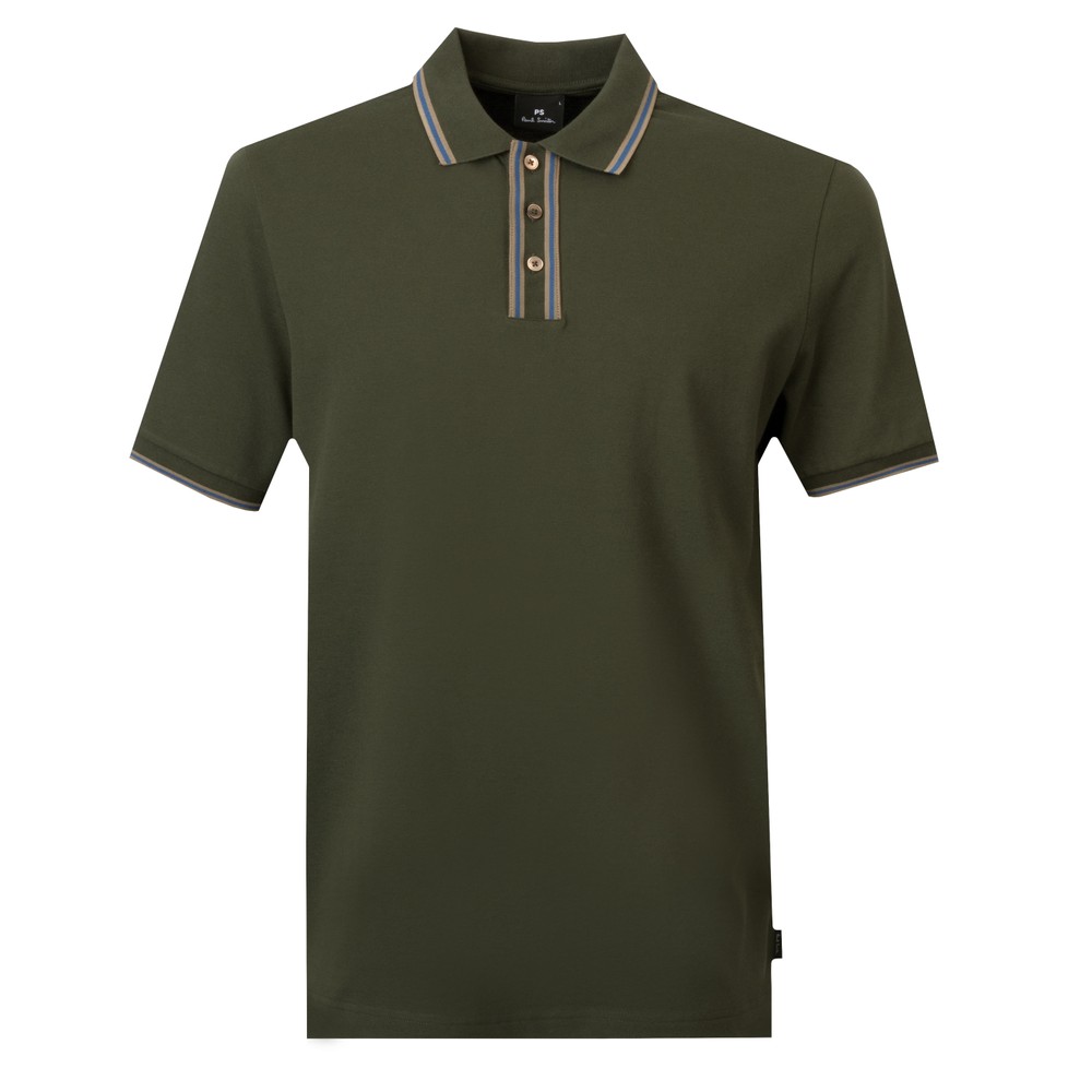 Contrast Collar Polo