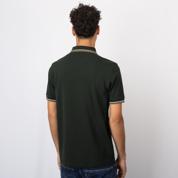 Fred Perry Mens Green Twin Tipped Polo Shirt #4