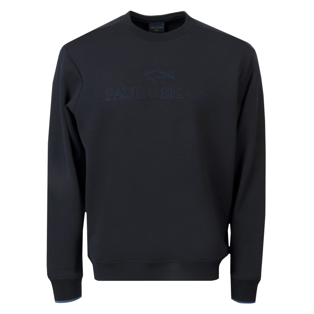 Embroidered Logo Crew Sweatshirt