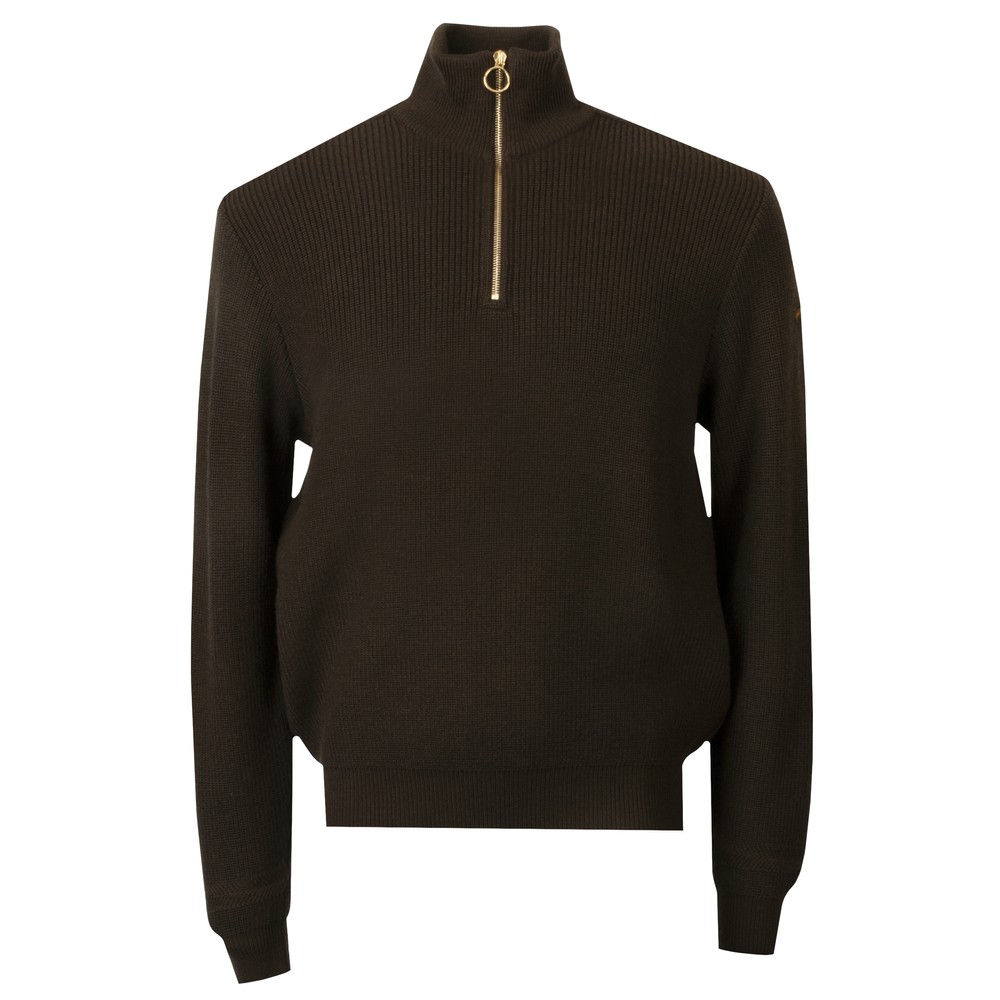 High Half Zip Wool Jumper