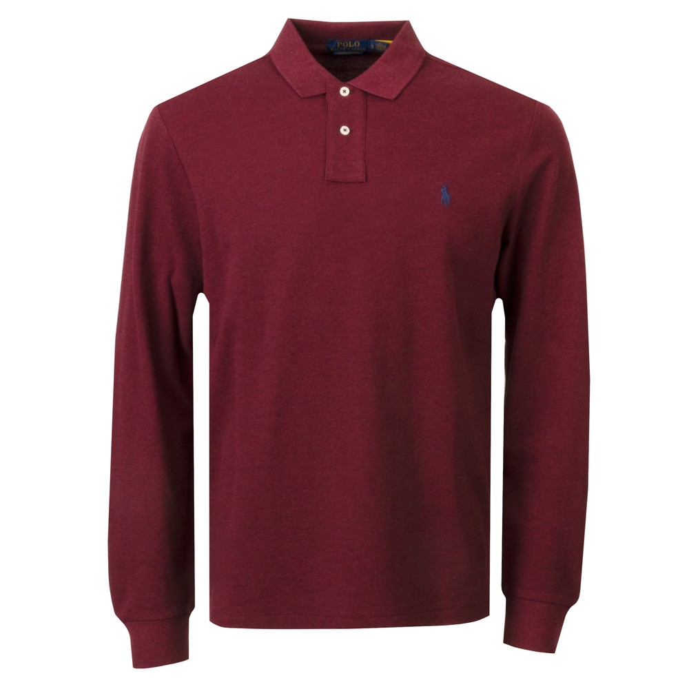 Custom Slim Fit Long Sleeve Pima Polo Shirt