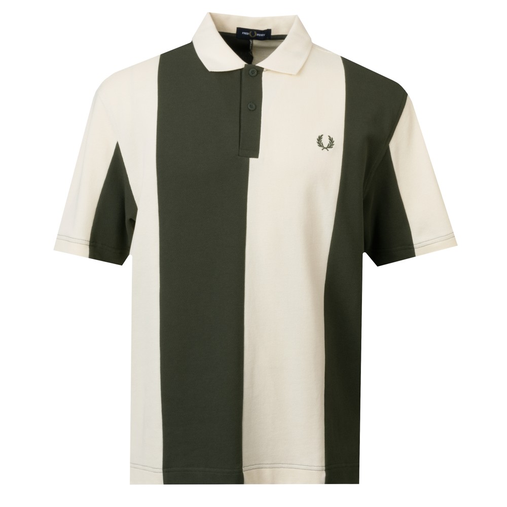 Cut And Sew Panel Polo Shirt