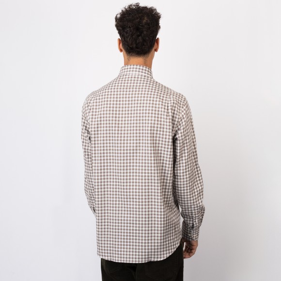 Paul & Shark Mens Brown Soft Check Shirt #4