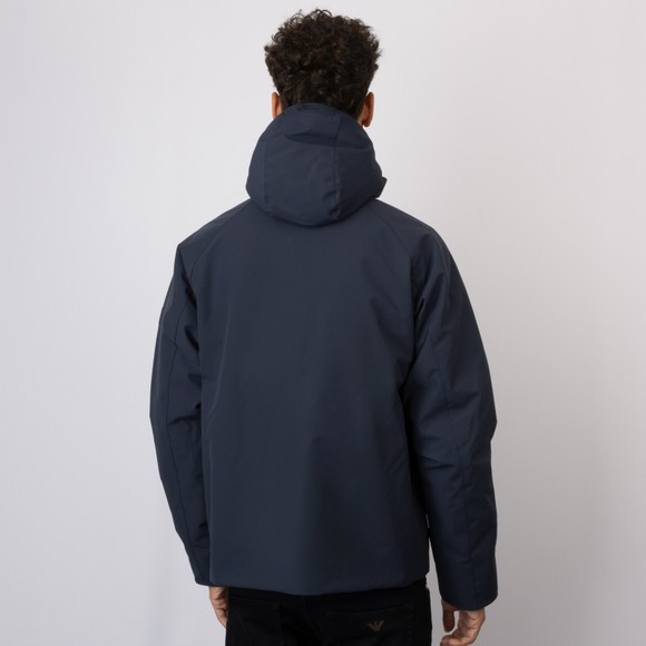 Aquascutum Mens Blue Soft Shell Short Parka Jacket #4