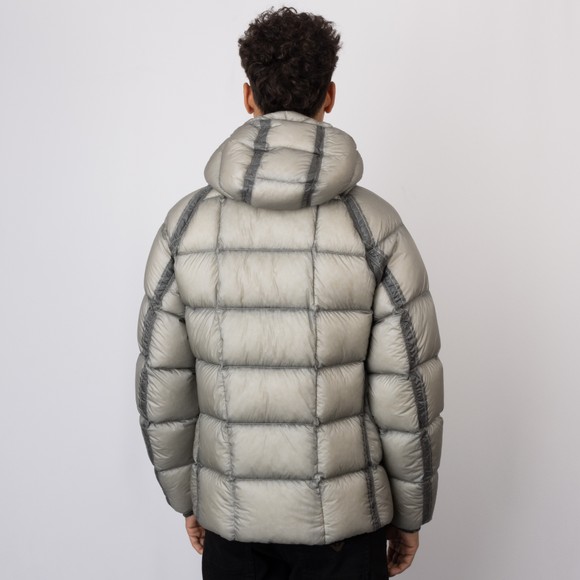 C.P. Company Mens Grey D.D. Shell Hooded Puffer Jacket #4