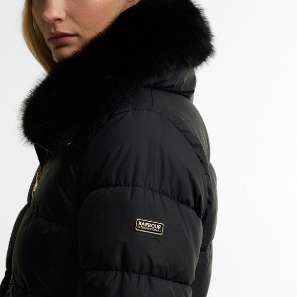 Barbour International Womens Black Cyrus Puffa Jacket #4