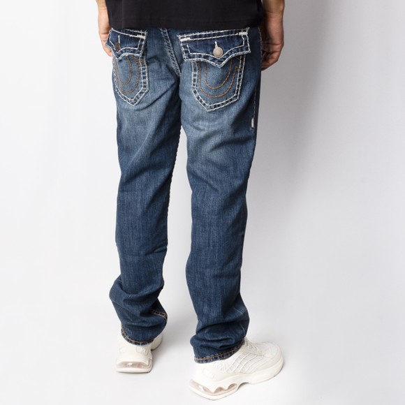 True Religion Mens Blue Ricky Flap Super T Jean #4