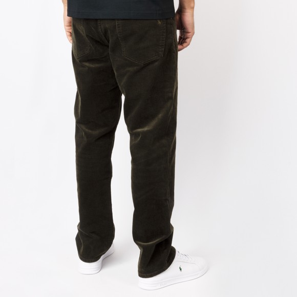 Polo Ralph Lauren Mens Green Hampton Straight Stretch Corduroy Trousers #4