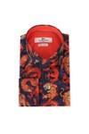 Claudio Lugli Mens Blue Tiger Shirt