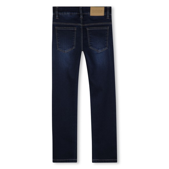 BOSS Boys Blue J53355 Slim Fit Jean #3