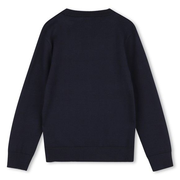 BOSS Boys Blue J53388 Knitted Jumper #3