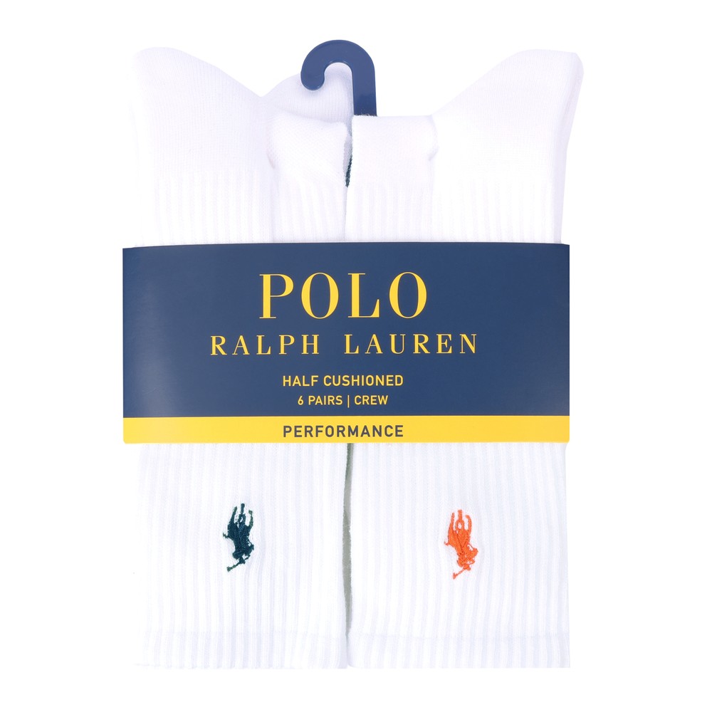 Performance Cotton 6 Pack Crew Sock