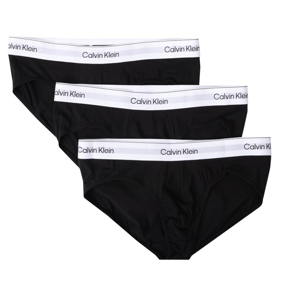 Calvin Klein Mens Black 3 Pack Hip Briefs main image