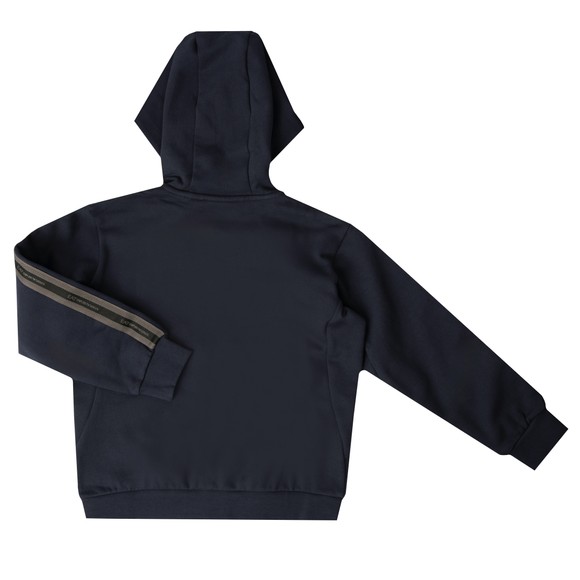 EA7 Emporio Armani Boys Blue Stripe Tape Full Zip Hoody main image