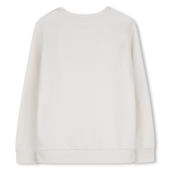 BOSS Boys White J53395 Logo Sweatshirt #3