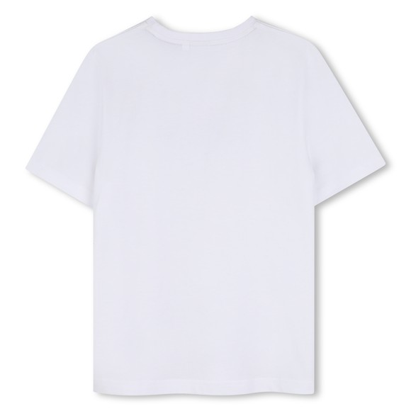 BOSS Boys White J53405 Logo T Shirt #3