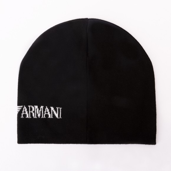 EA7 Emporio Armani Mens Black Mountain Visibility Cappello Beanie main image