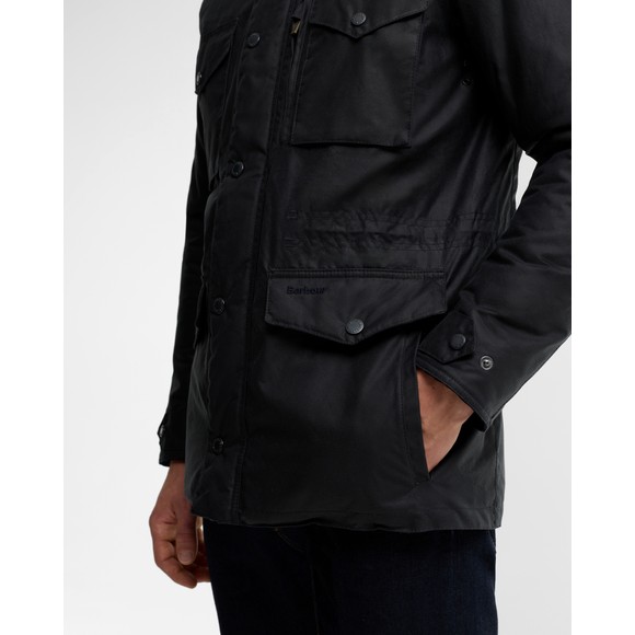 Barbour Lifestyle Mens Blue Winter Wax Sapper Jacket #3