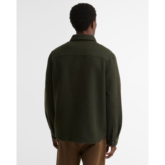 Barbour Lifestyle Mens Green Marltown Wool Blend Overshirt #4