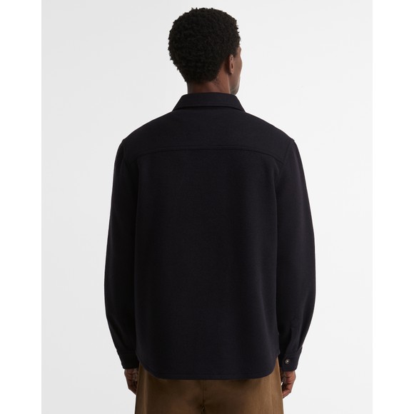Barbour Lifestyle Mens Blue Marltown Wool Blend Overshirt #4
