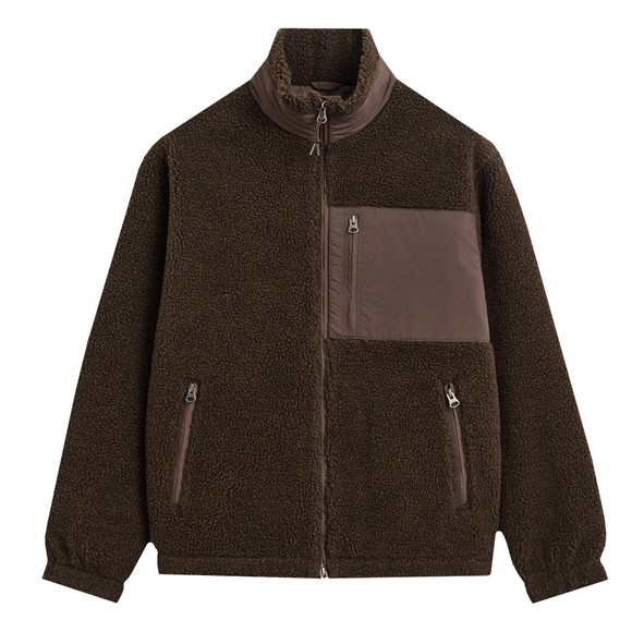 Gant Mens Brown Fleece Jacket