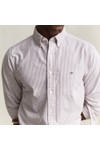 Gant Mens Red Classic Oxford Stripe Shirt