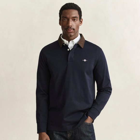 Gant Mens Blue Cord Collar Rugger main image
