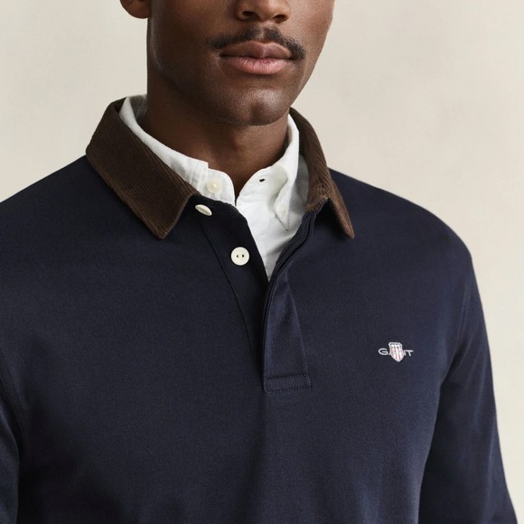 Gant Mens Blue Cord Collar Rugger main image