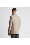Remus Mens Beige Jonah Overcoat