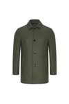 Daniel Grahame Mens Green Bales Overcoat