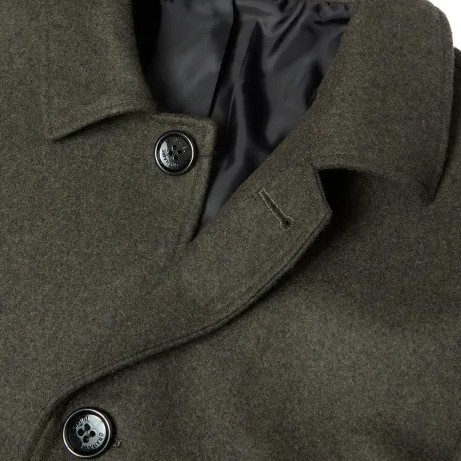 Daniel Grahame Mens Green Bales Overcoat