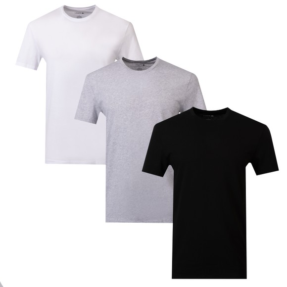 Lacoste Mens Multicoloured 3 Pack Slim Fit Loungewear T-Shirt #1