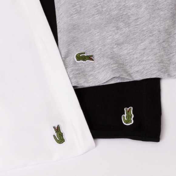 Lacoste Mens Multicoloured 3 Pack Slim Fit Loungewear T-Shirt #2