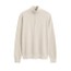 Herringbone Texture Quarter Zip Jumper