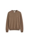 Gant Mens Brown Superfine Lambswool Jumper