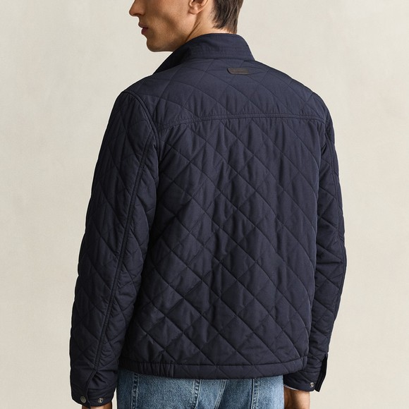 Gant Mens Blue Classic Quilted Jacket main image