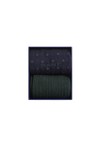 Gant Mens Blue Dot And Rib Socks 2 Pack Box