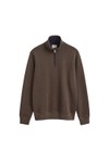 Gant Mens Brown Sacker 1/2 Zip Sweatshirt