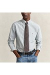 Gant Mens Green Classic Oxford Stripe Shirt