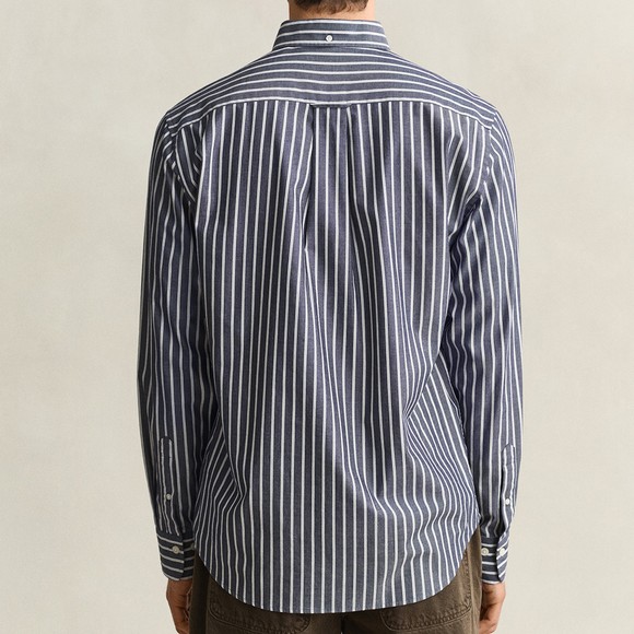Gant Mens Blue Poplin Stripe Shirt main image