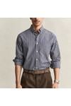 Gant Mens Blue Poplin Stripe Shirt
