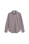 Gant Mens Red Poplin Check Shirt