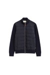 Gant Mens Blue Hybrid Zipped Cardigan