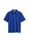 Gant Mens Blue Contrast Pique Polo Shirt