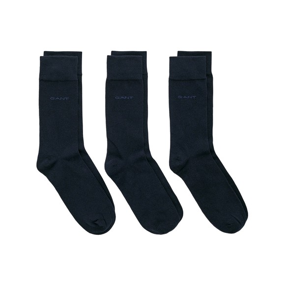 Gant Mens Blue Soft Cotton 3 Pack Socks
