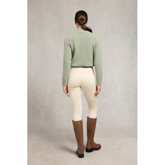 Holland Cooper Womens Green Country Quarter Zip Knit Jumper #3