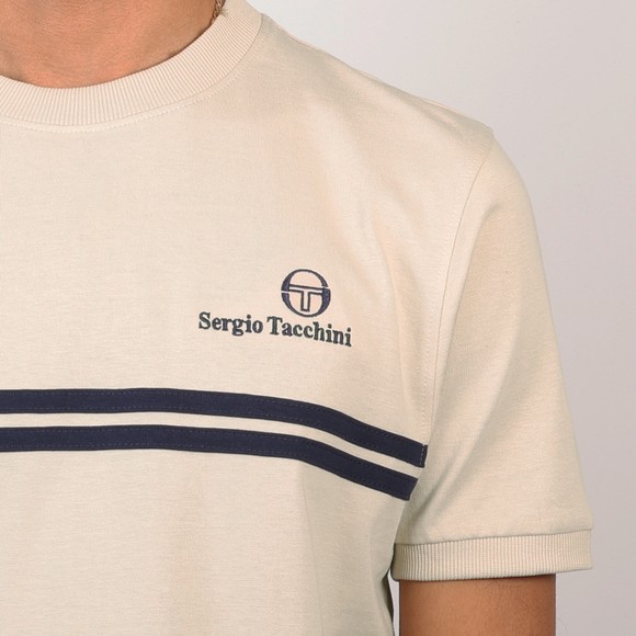 Sergio Tacchini Mens Beige New Supermac T-Shirt main image